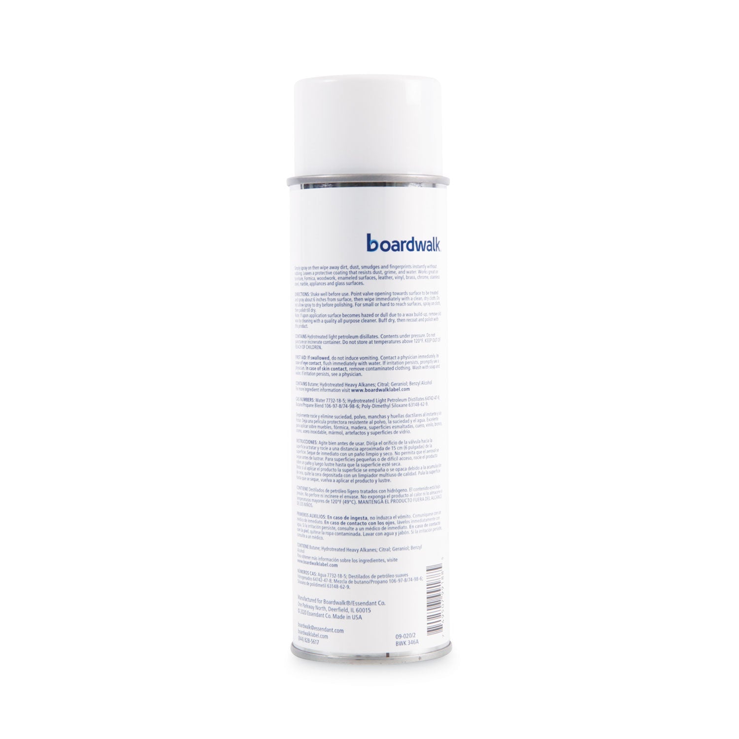 Boardwalk Furniture Polish, Lemon, 19 oz Aerosol Spray