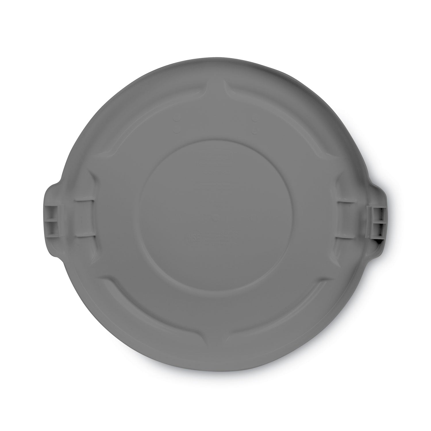 Rubbermaid Round Flat Top Lid, for 55 gal Round BRUTE Containers, 26.75" Diameter, Gray