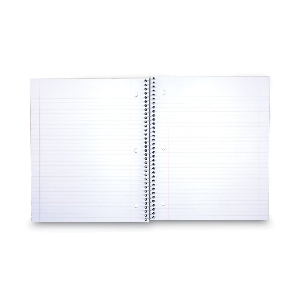 Five Star Wirebound Notebook, 1 Subject, Medium/College Rule, Black Cover, 11 x 8.5, 100 Sheets