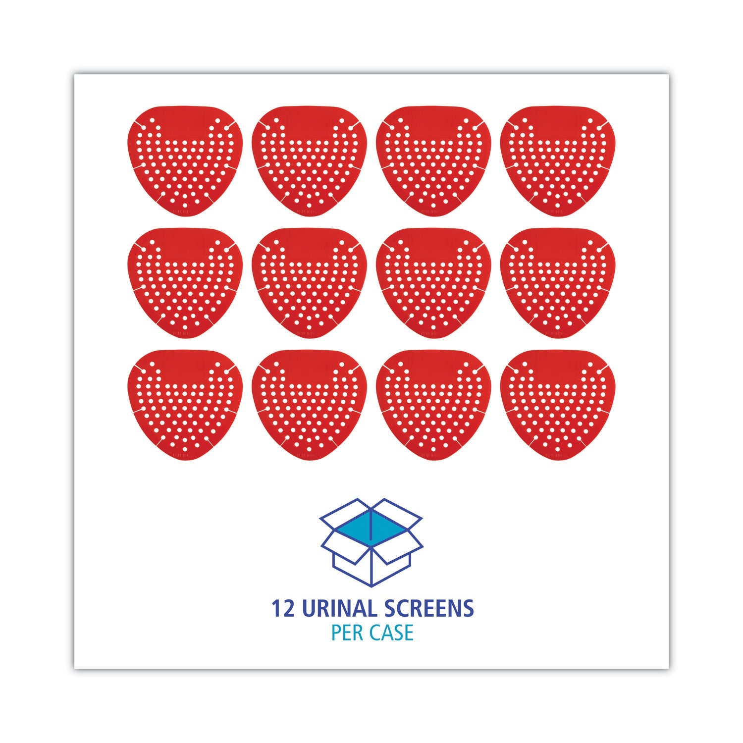 Boardwalk Urinal Screen, Cherry Scent, 3.5 oz, Red, Dozen