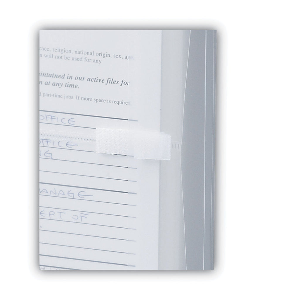 Smead Poly Side-Load Envelopes, Fold-Over Closure, 9.75 x 11.63, Clear, 5/Pack