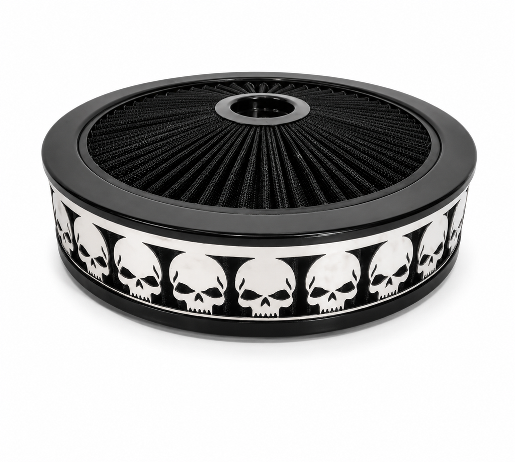 Blingz Beauty Bandz Black Air Filter Assembly , Skullz - 750014