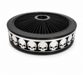 Blingz Beauty Bandz Black Air Filter Assembly , Skullz - 750014