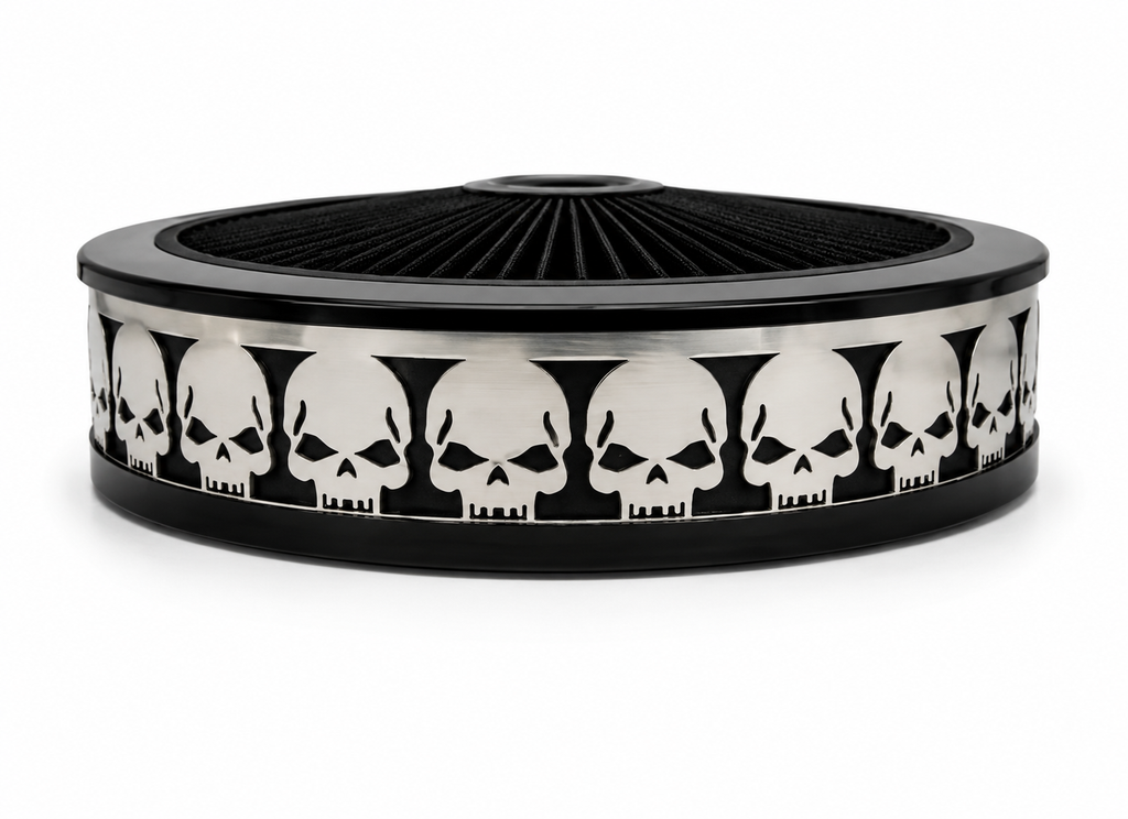 Blingz Beauty Bandz Black Air Filter Assembly , Skullz - 750014