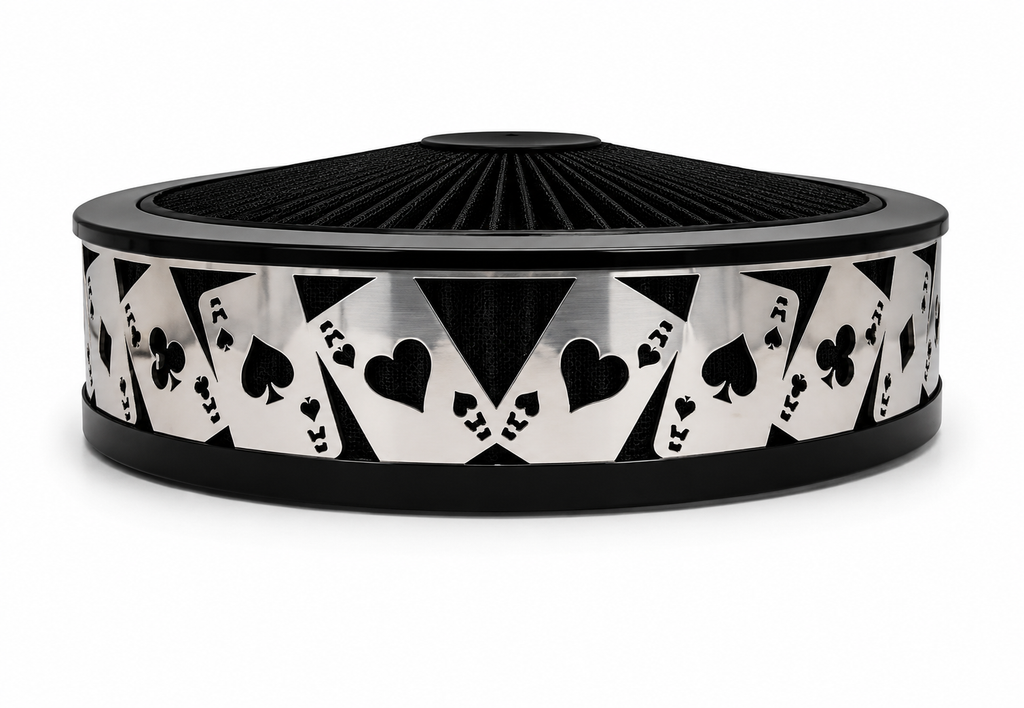 Blingz Beauty Bandz Black Air Filter Assembly , Aces Wild - 750015