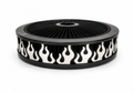 Blingz Beauty Bandz Black Air Filter Assembly , Flames - 750018