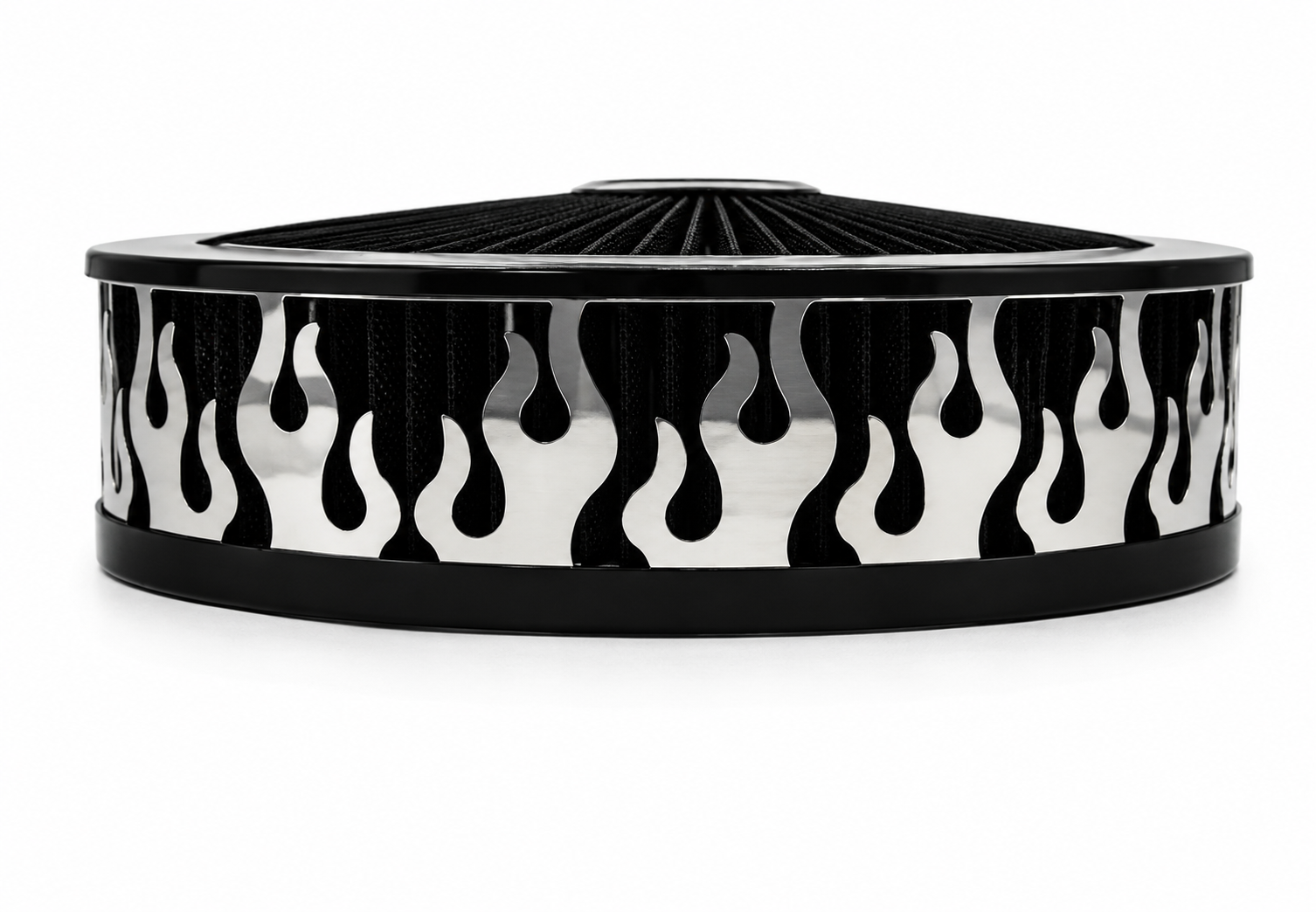 Blingz Beauty Bandz Black Air Filter Assembly , Flames - 750018
