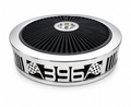 Blingz Beauty Bandz Black and Chrome Air Filter Assembly , 396 - 750035