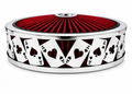 Blingz Beauty Bandz Red & Chrome Air Filter Assembly – Aces Wild - 750041