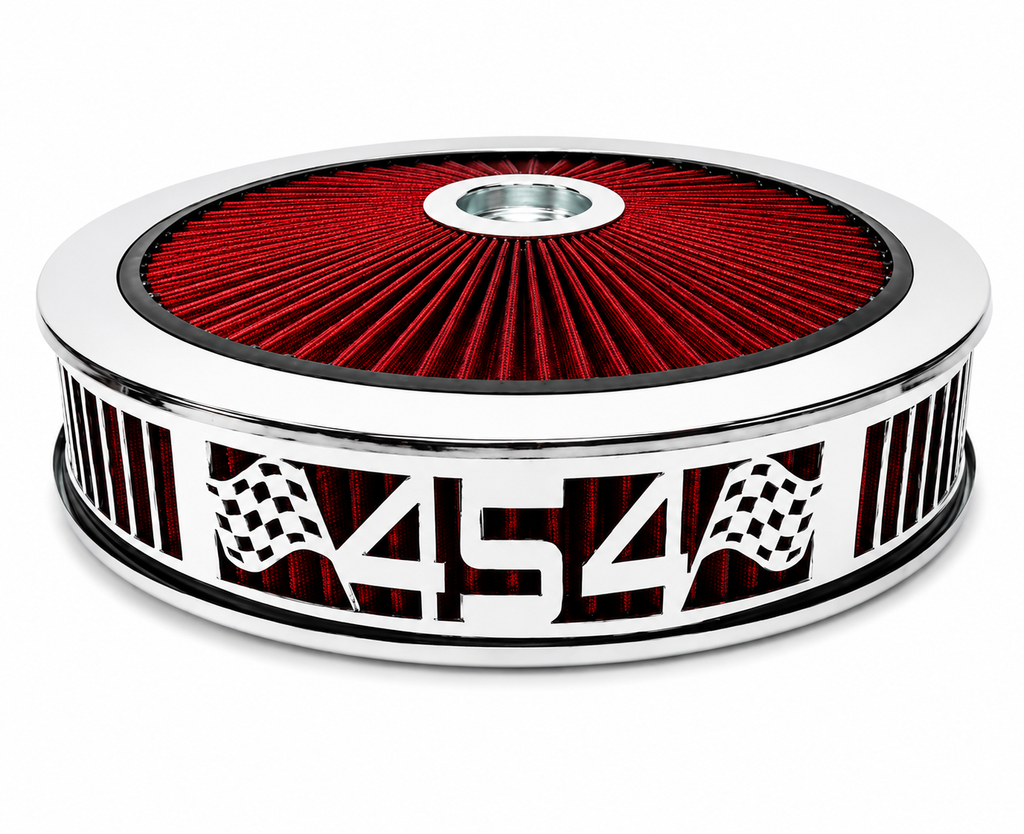 Granatelli Blingz Beauty Bandz Red & Chrome Air Filter Assembly - 750050