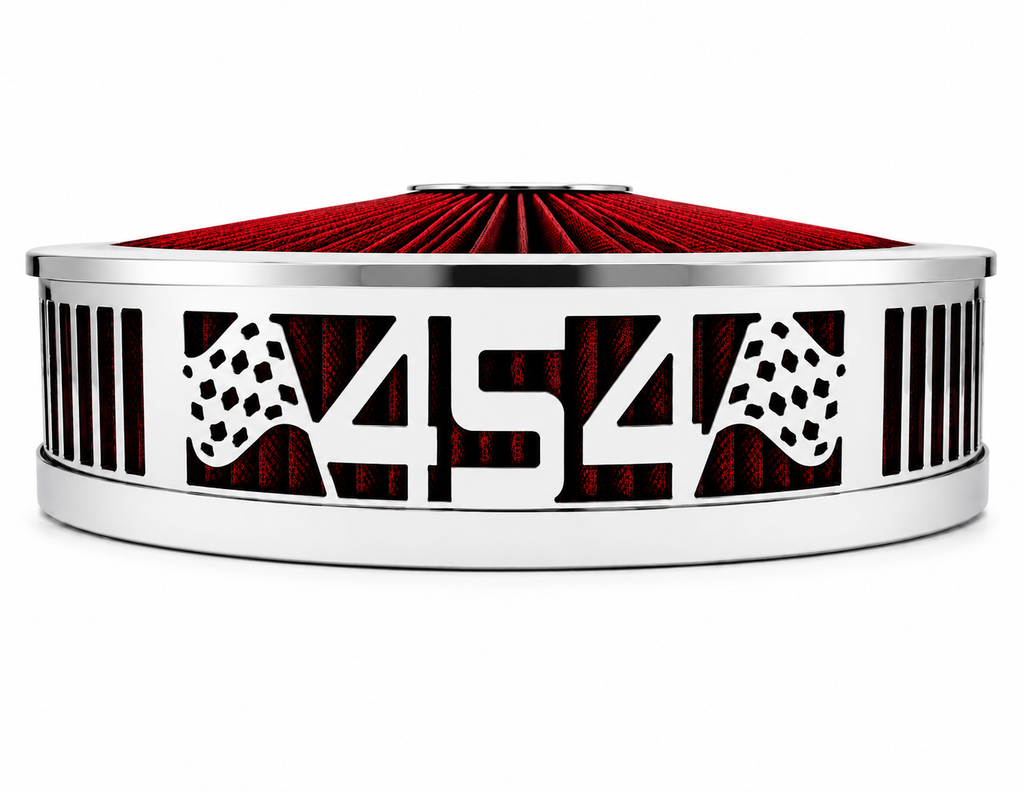 Granatelli Blingz Beauty Bandz Red & Chrome Air Filter Assembly - 750050