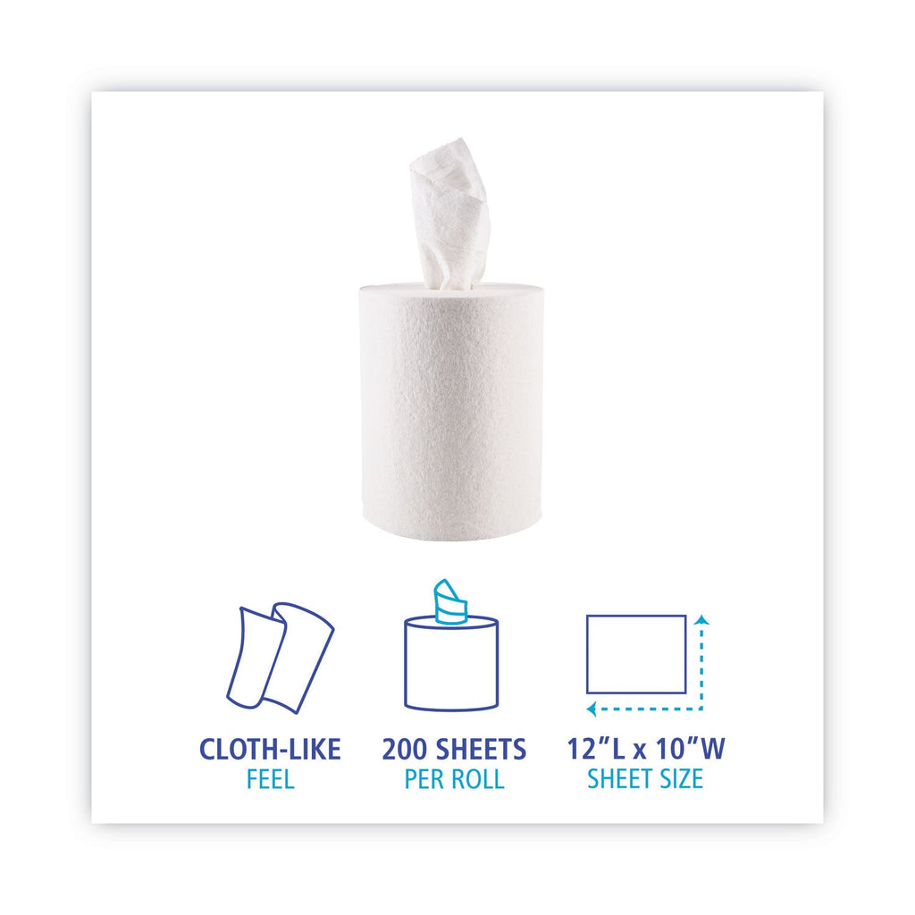 Boardwalk DRC Wipers, Centerpull, 10 x 12, White, 200/Carton