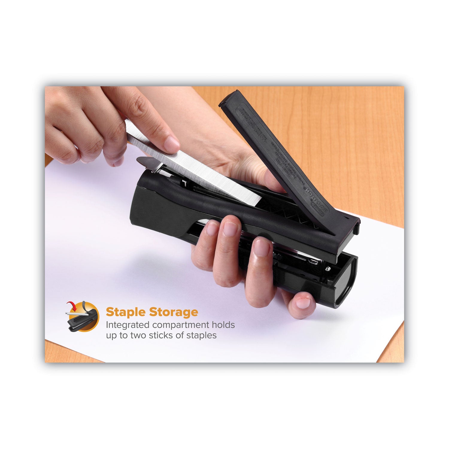 Bostitch Dynamo Stapler, 20-Sheet Capacity, Black