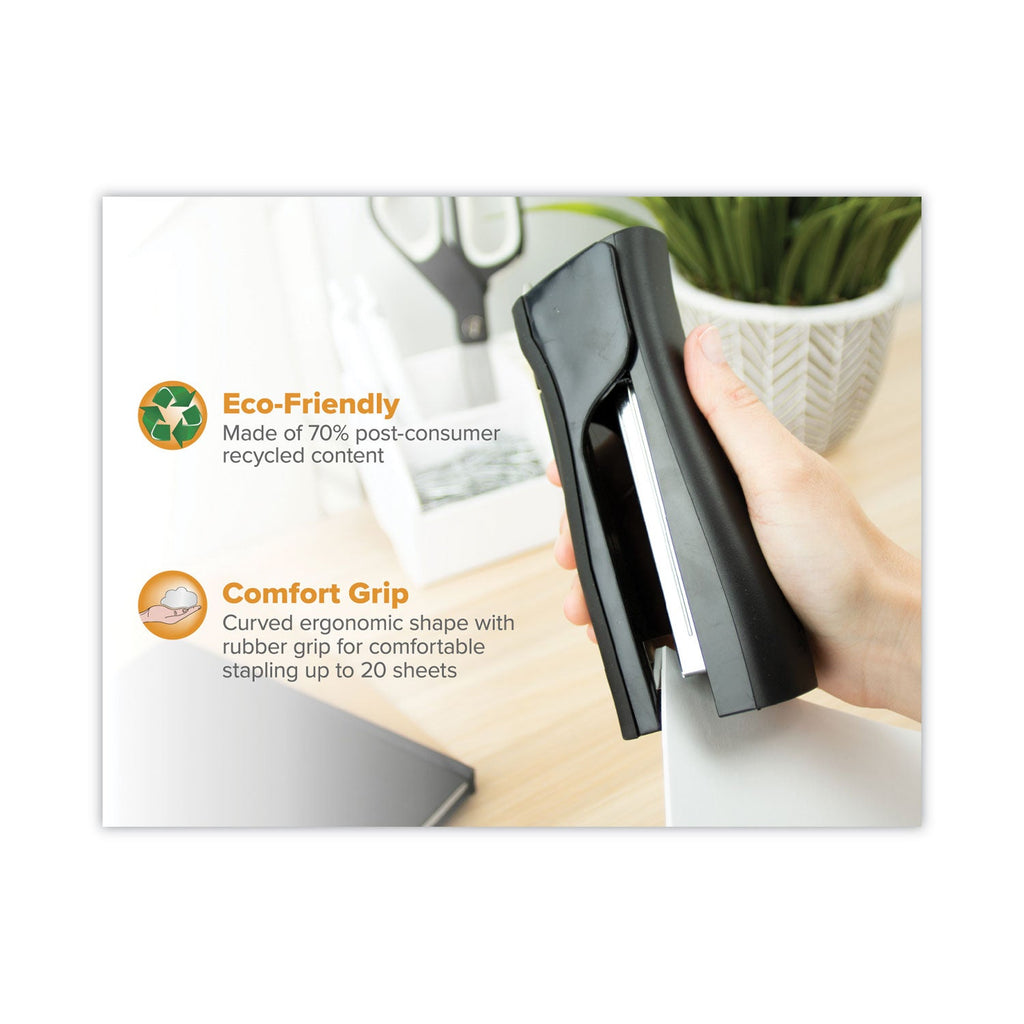 Bostitch Dynamo Stapler, 20-Sheet Capacity, Black