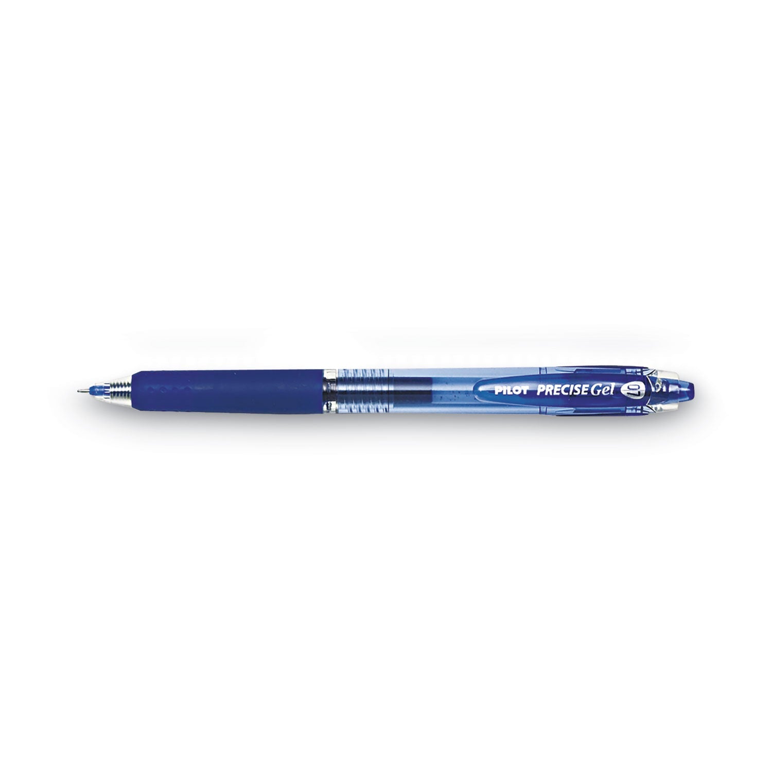 Pilot Precise Gel BeGreen Gel Pen, Retractable, Fine 0.7 mm, Blue Ink, Blue Barrel, Dozen