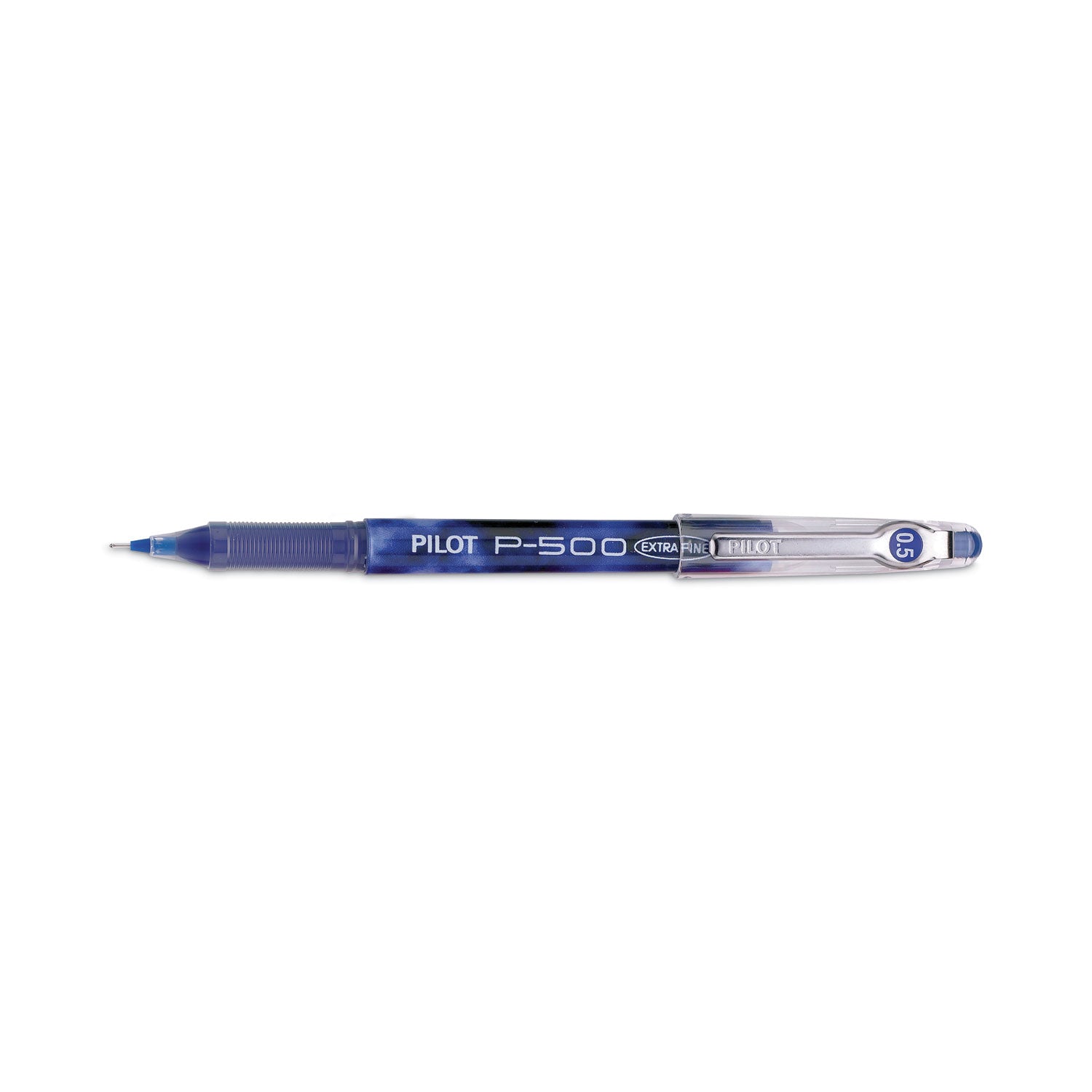 Pilot Precise P-500 Gel Pen, Stick, Extra-Fine 0.5 mm, Blue Ink, Blue Barrel, Dozen