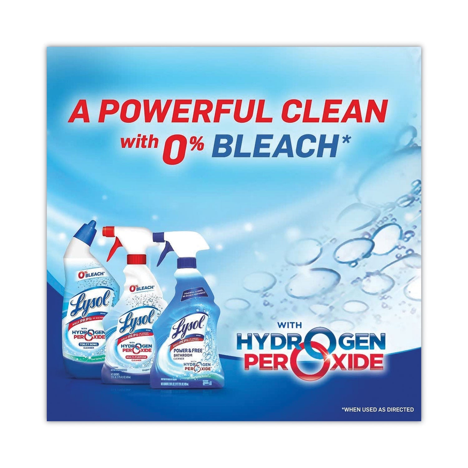 LYSOL Toilet Bowl Cleaner with Hydrogen Peroxide, Ocean Fresh Scent, 24 oz