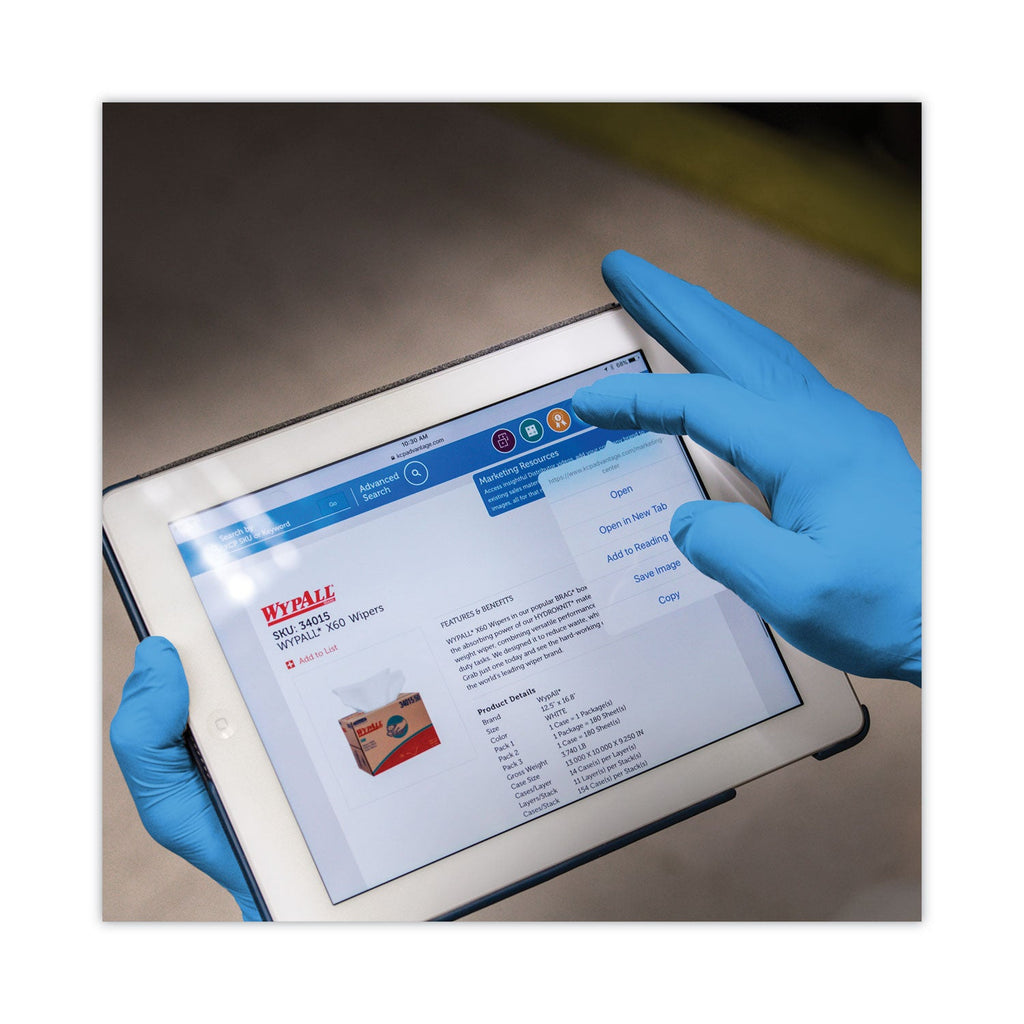 KleenGuard G10 2PRO Nitrile Gloves, Blue, X-Large, 90/Box