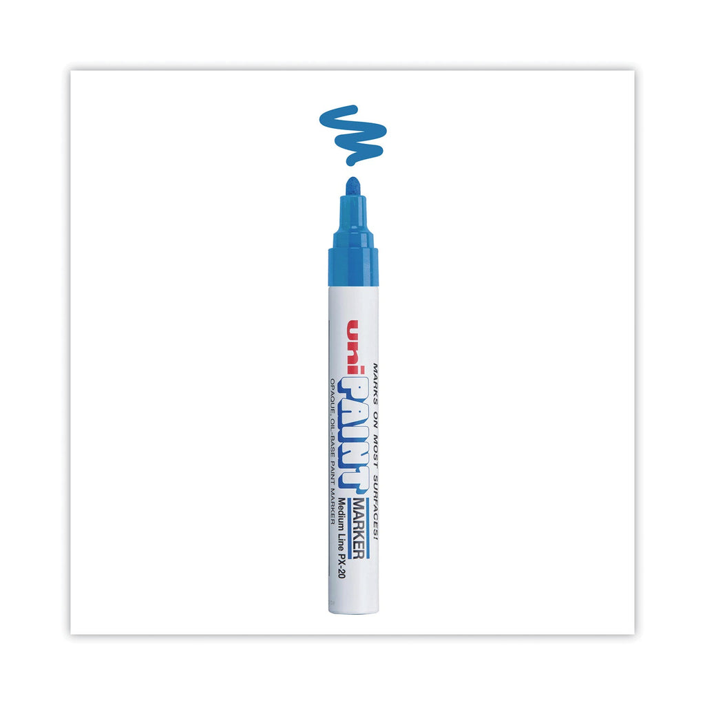 uni Permanent Marker, Medium Bullet Tip, Blue
