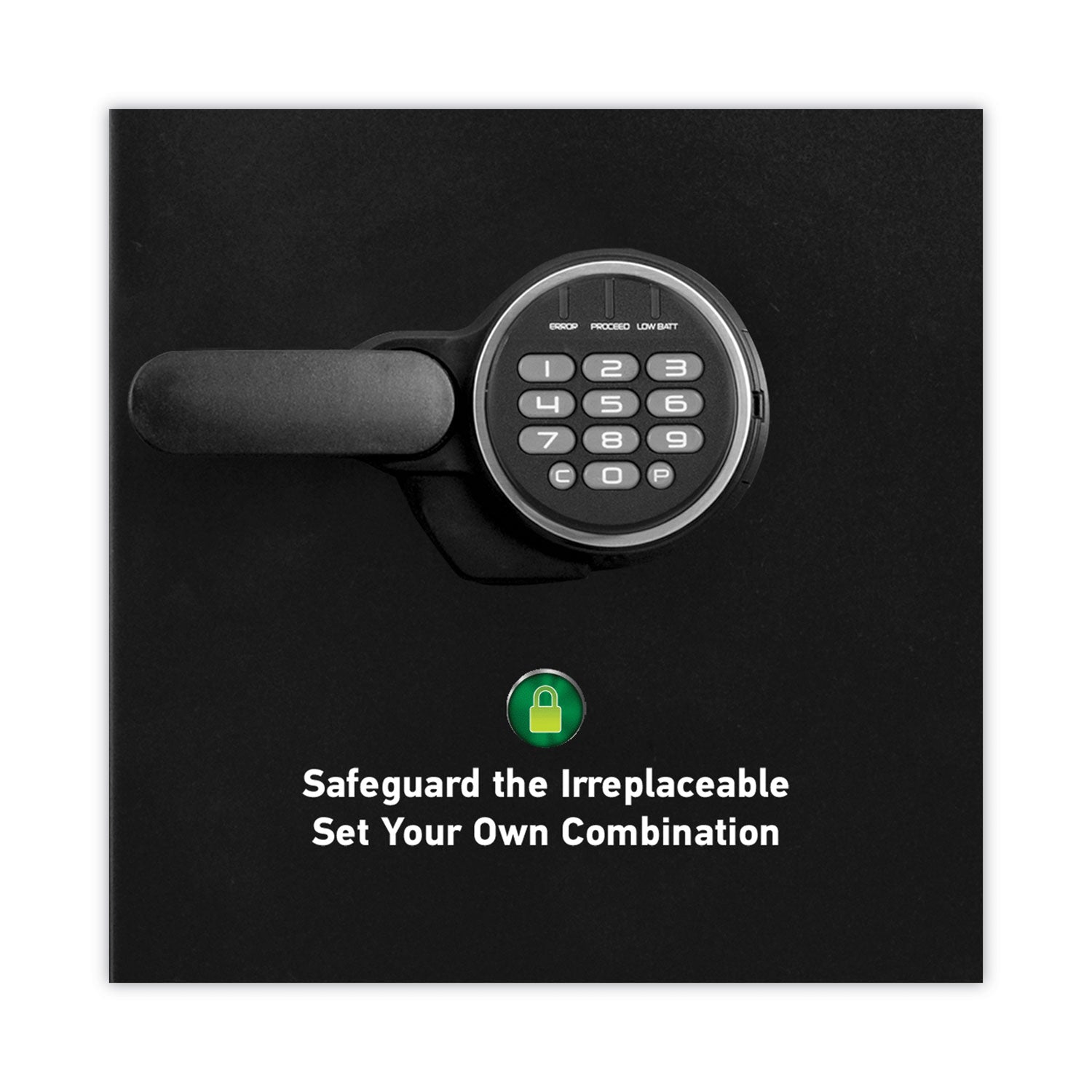 Sentry Fire-Safe with Digital Keypad Access, 2 cu ft, 18.67w x 19.38d x 23.88h, Black