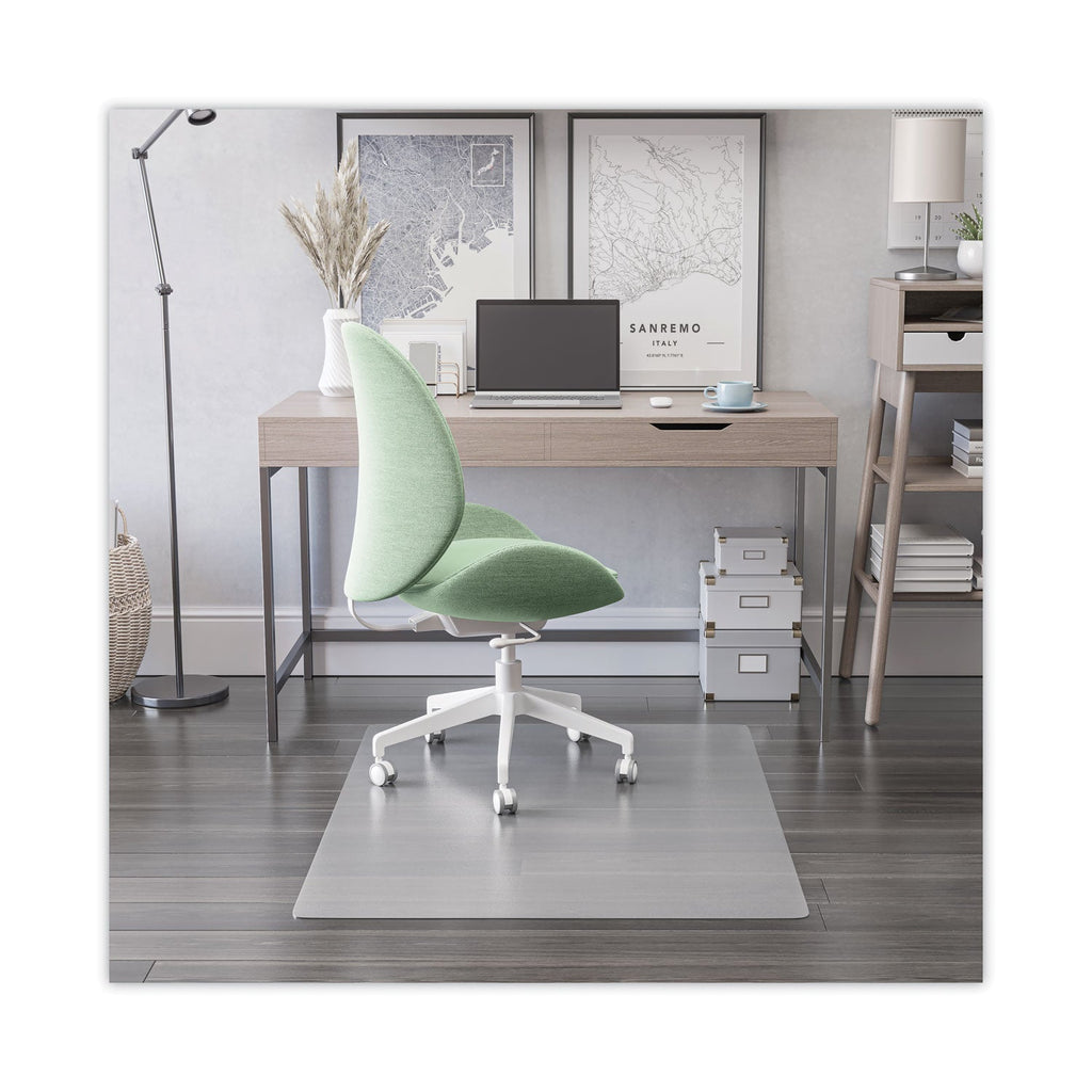 deflecto Antimicrobial Chair Mat, Rectangular, 45 x 53, Clear