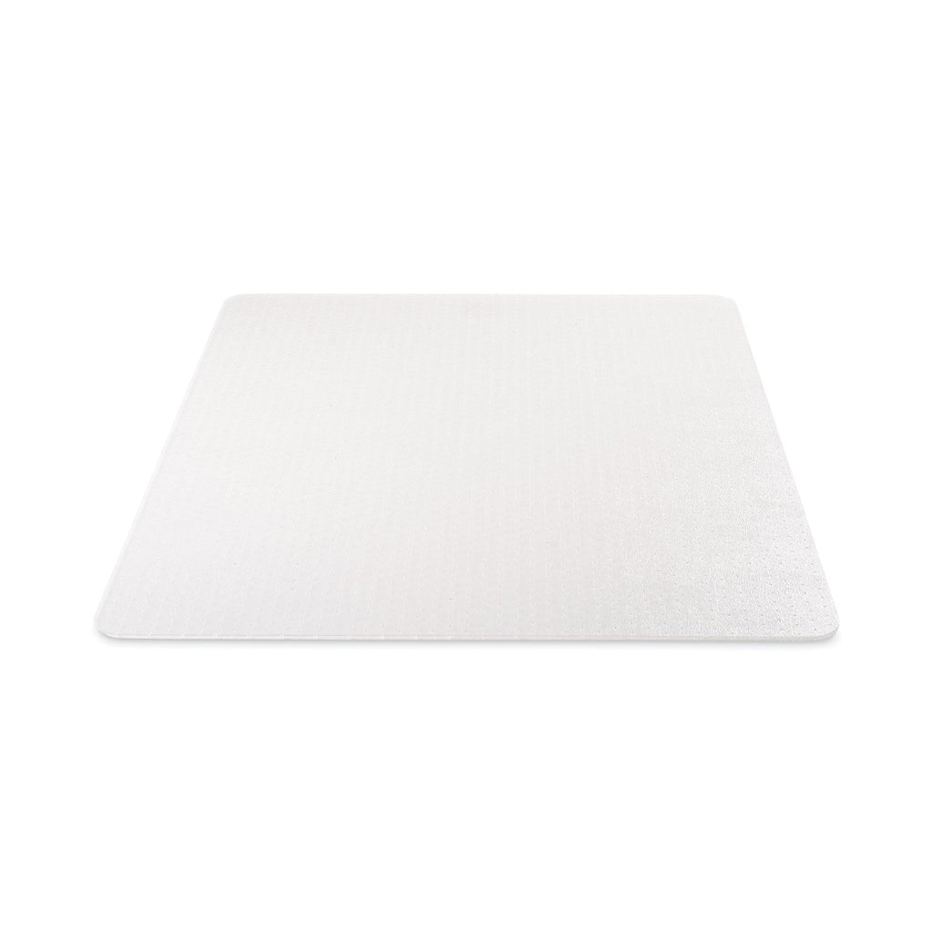 deflecto DuraMat Moderate Use Chair Mat, Low Pile Carpet, Flat, 45 x 53, Rectangle, Clear