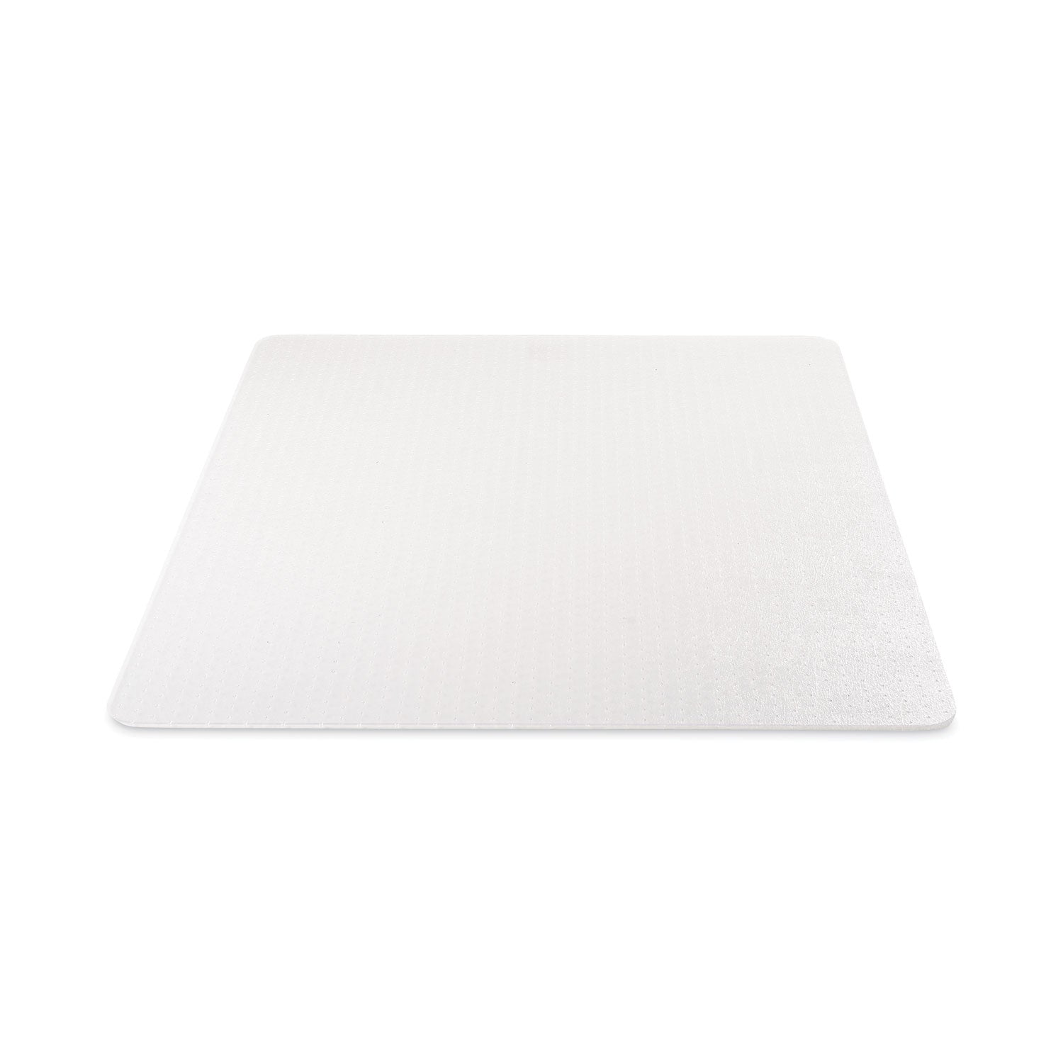 deflecto DuraMat Moderate Use Chair Mat, Low Pile Carpet, Flat, 45 x 53, Rectangle, Clear