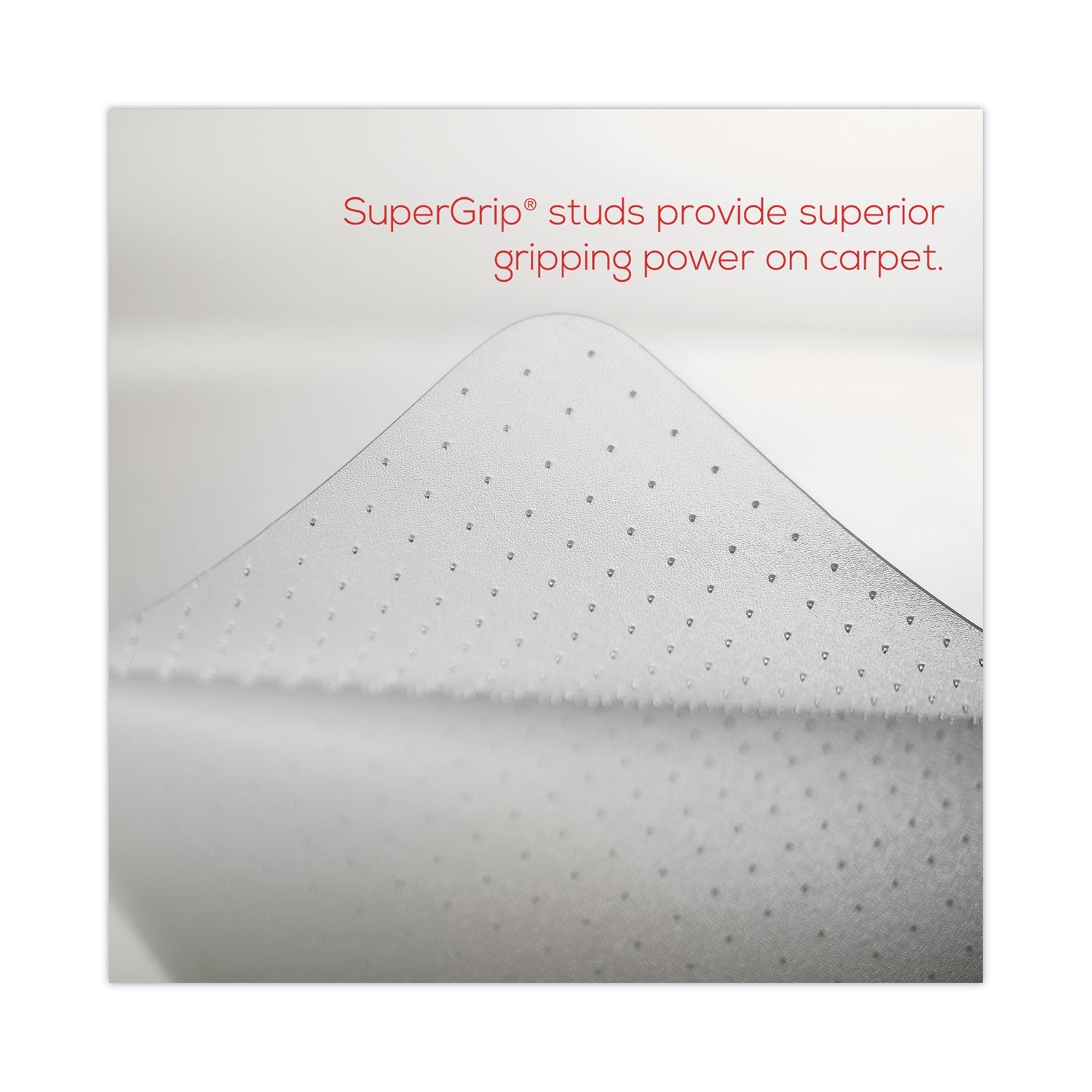 deflecto SuperMat Frequent Use Chair Mat for Medium Pile Carpet, 36 x 48, Rectangular, Clear