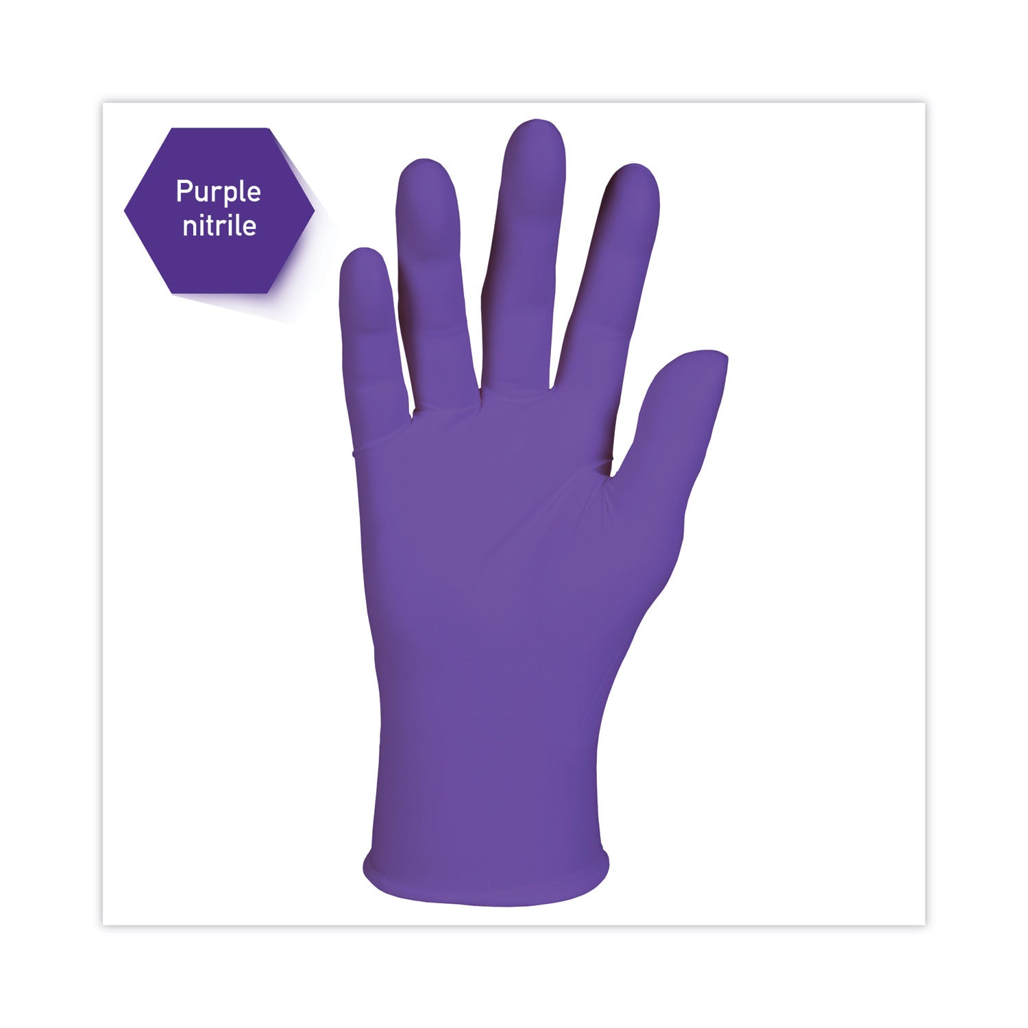 Kimtech PURPLE NITRILE Exam Gloves, 242 mm Length, Large, Purple, 100/Box