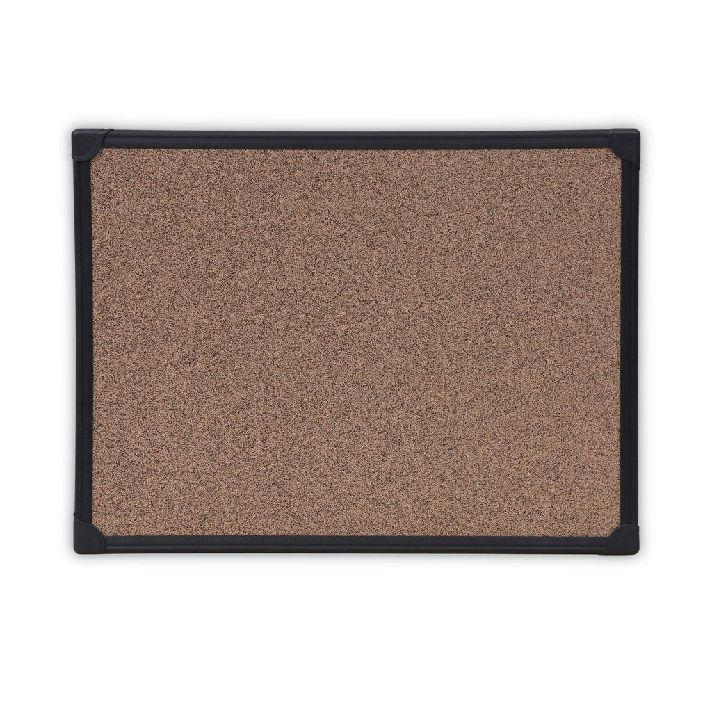 Universal Tech Cork Board, 24 x 18, Cork, Black Frame