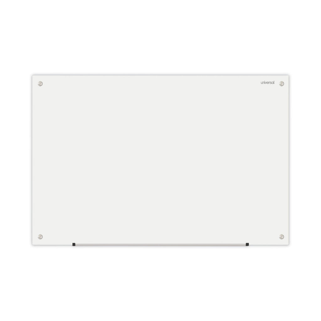 Universal Frameless Glass Marker Board, 36" x 24", White
