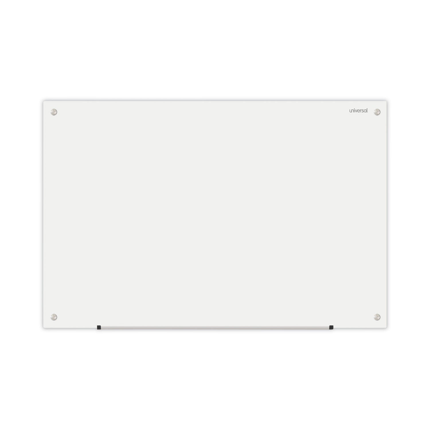 Universal Frameless Glass Marker Board, 36" x 24", White