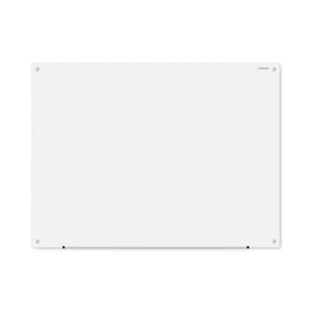 Universal Frameless Glass Marker Board, 48" x 36", White