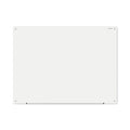 Universal Frameless Glass Marker Board, 48" x 36", White