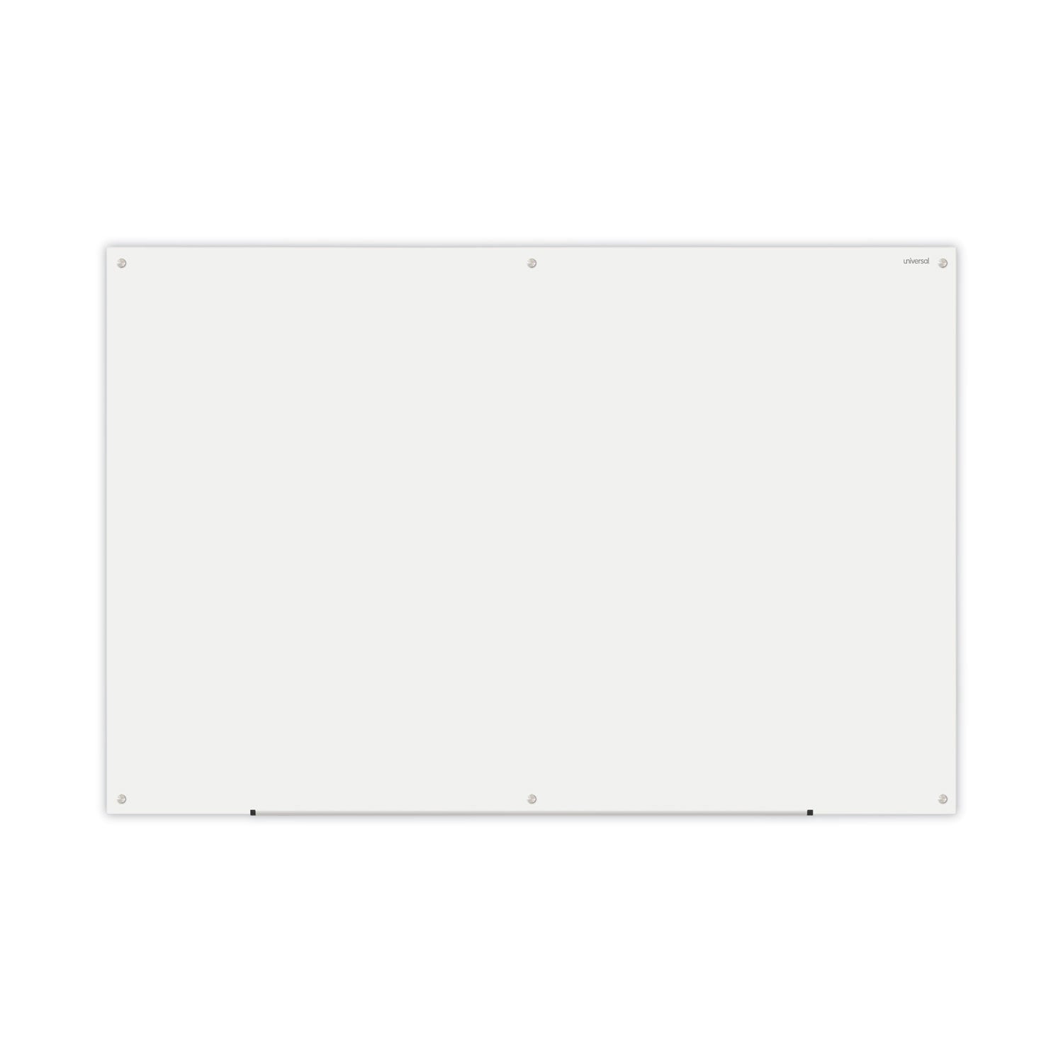 Universal Frameless Glass Marker Board, 72" x 48", White
