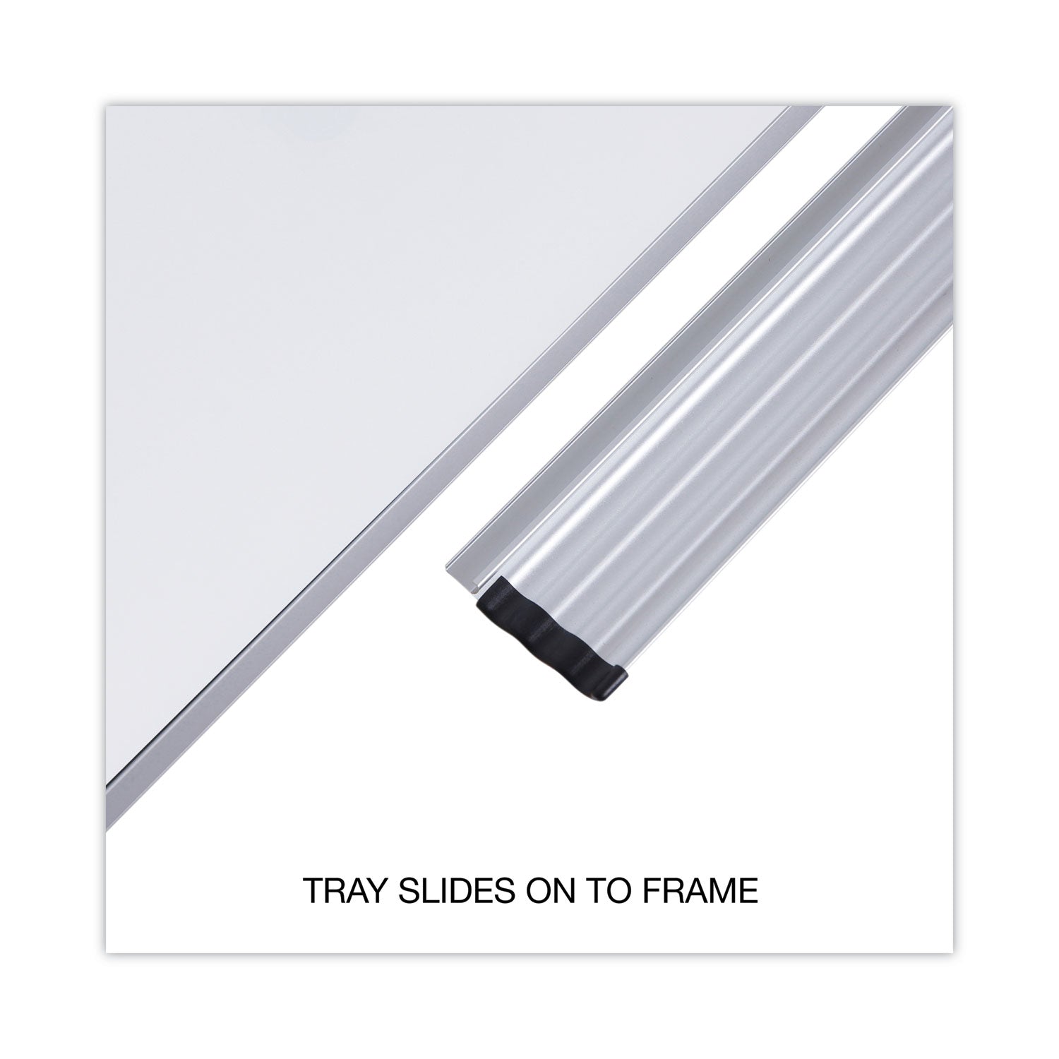 Universal Porcelain Magnetic Dry Erase Board, 48 x 36, White