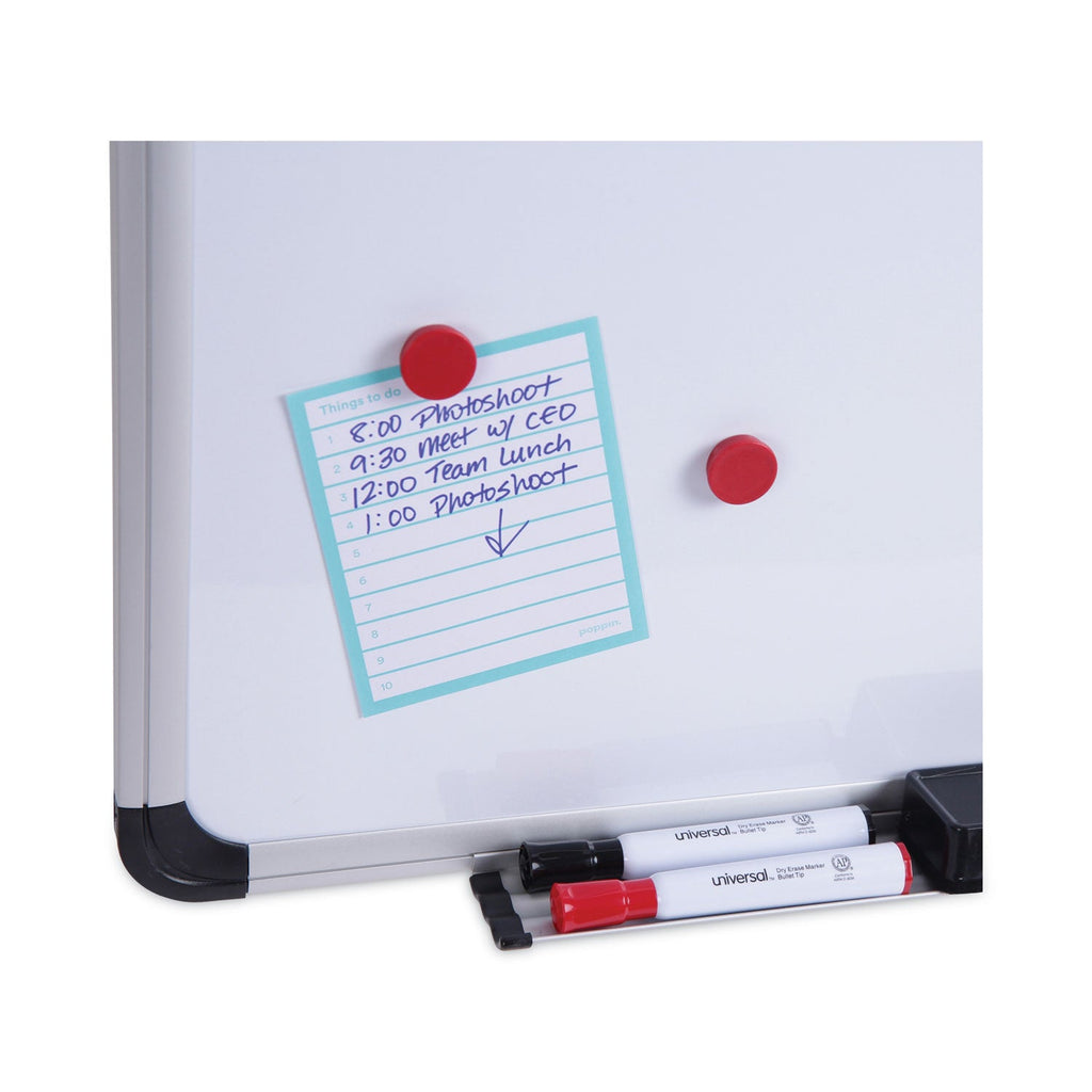 Universal Porcelain Magnetic Dry Erase Board, 48 x 36, White