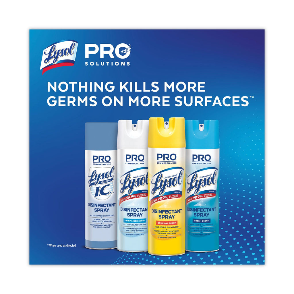 LYSOL Disinfectant Spray, 19 oz Aerosol Spray, 12/Carton