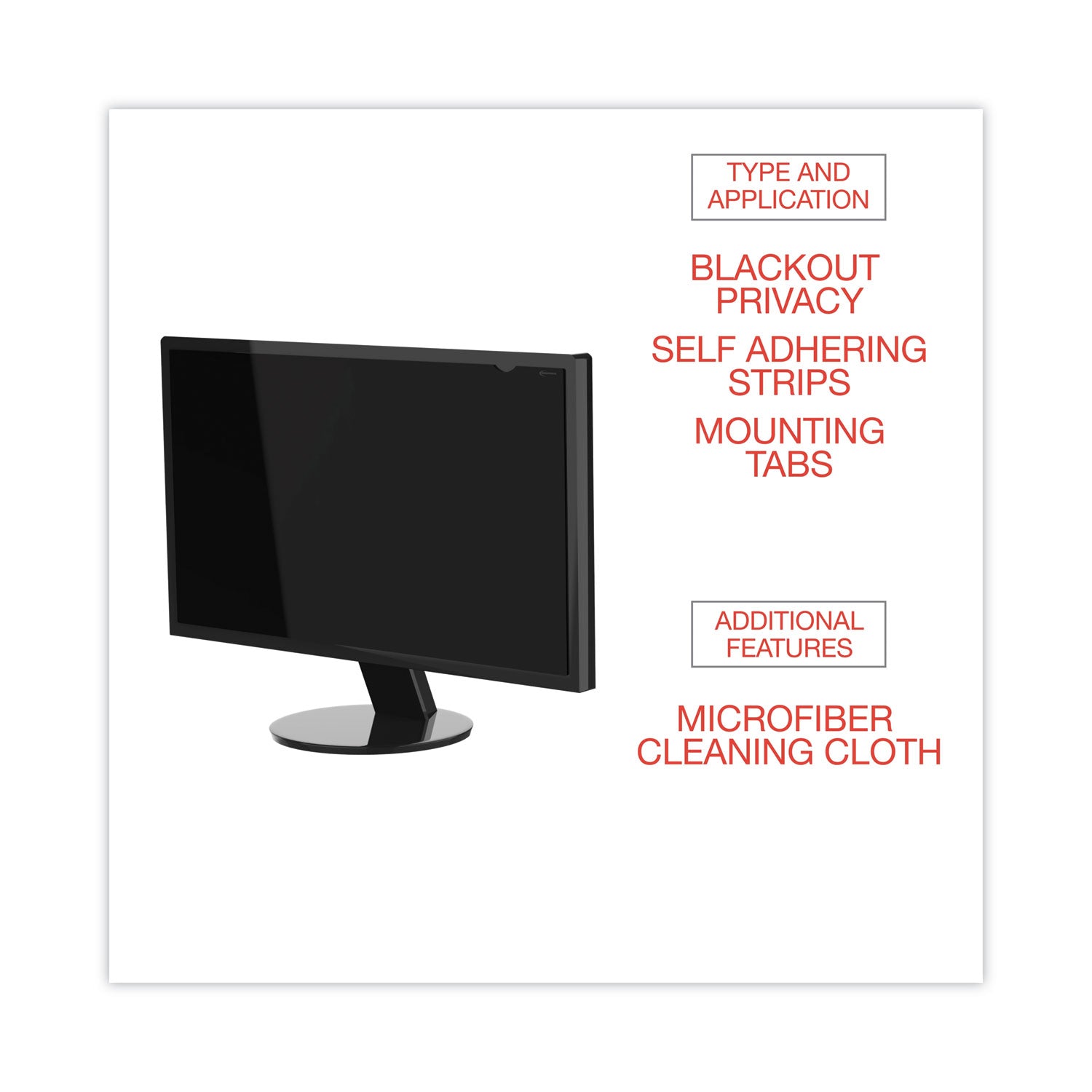 Innovera Blackout Privacy Filter for 24" Widescreen LCD, 16:9 Aspect Ratio