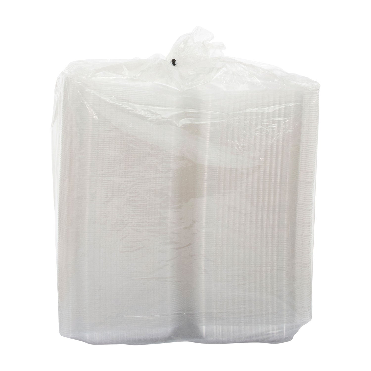 Dart StayLock Clear Hinged Lid Containers, 9.4 x 6.8 x 2.1, Clear, Plastic, 250/Carton