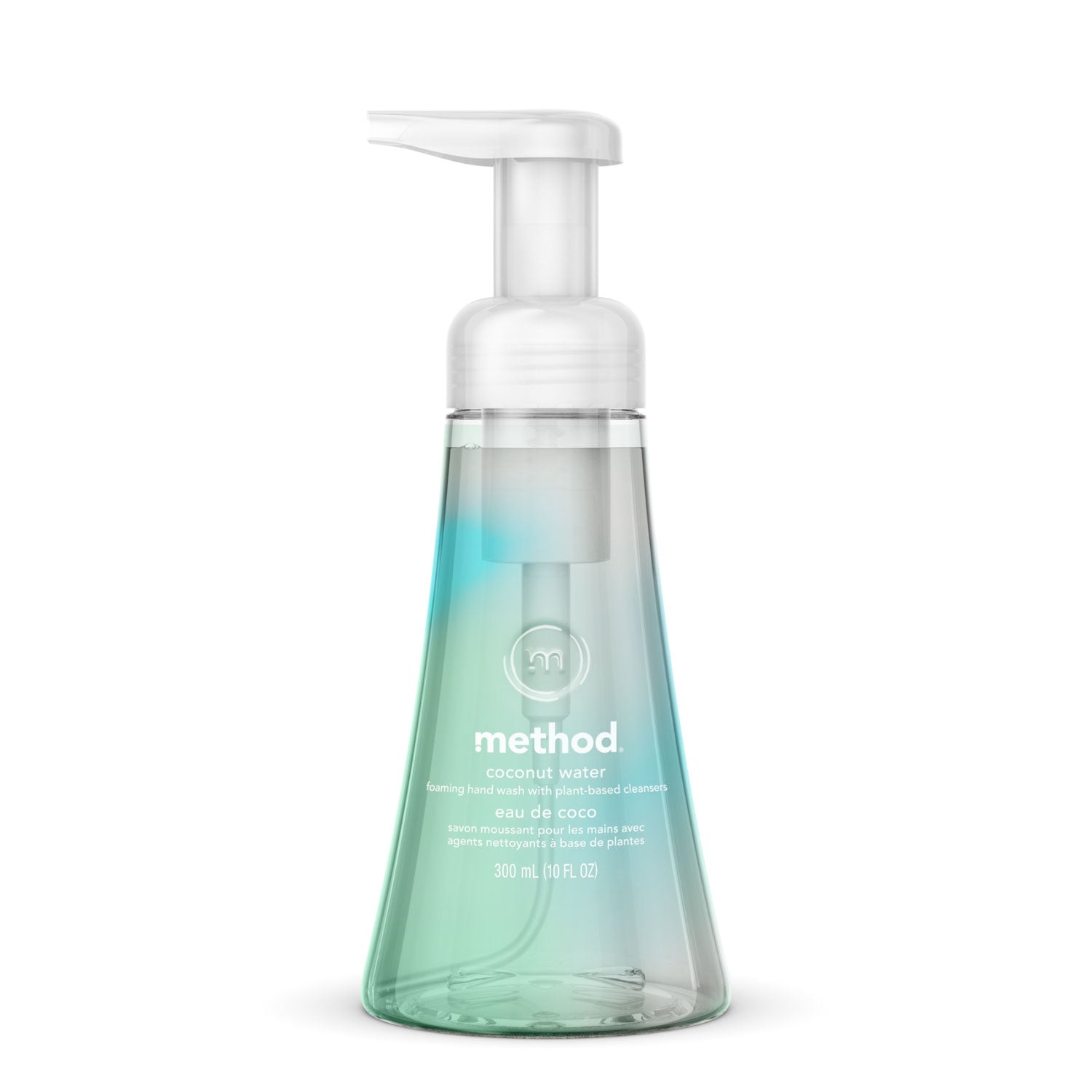 Method Foaming Hand Wash, Coconut Waters, 10 oz Pump Bottle, 6/Carton