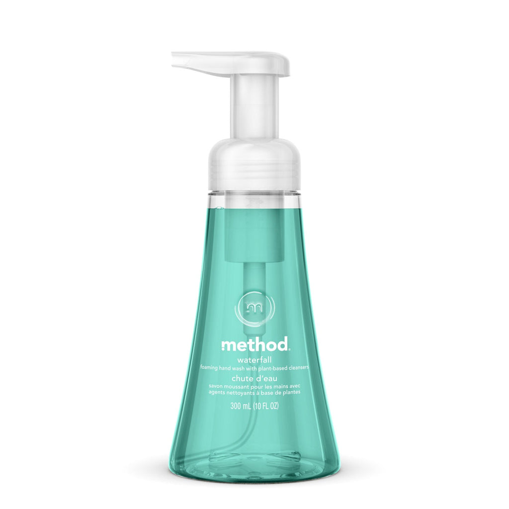 Method Foaming Hand Wash, Waterfall, 10 oz Pump Bottle, 6/Carton