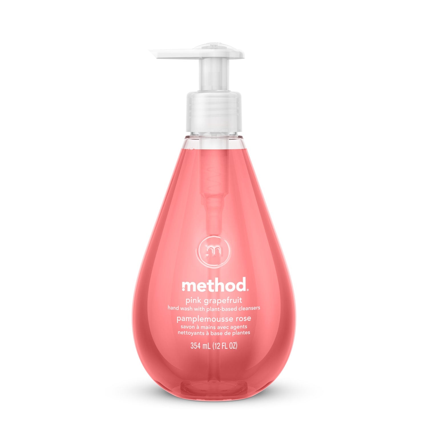 Method Gel Hand Wash, Pink Grapefruit, 12 oz Pump Bottle