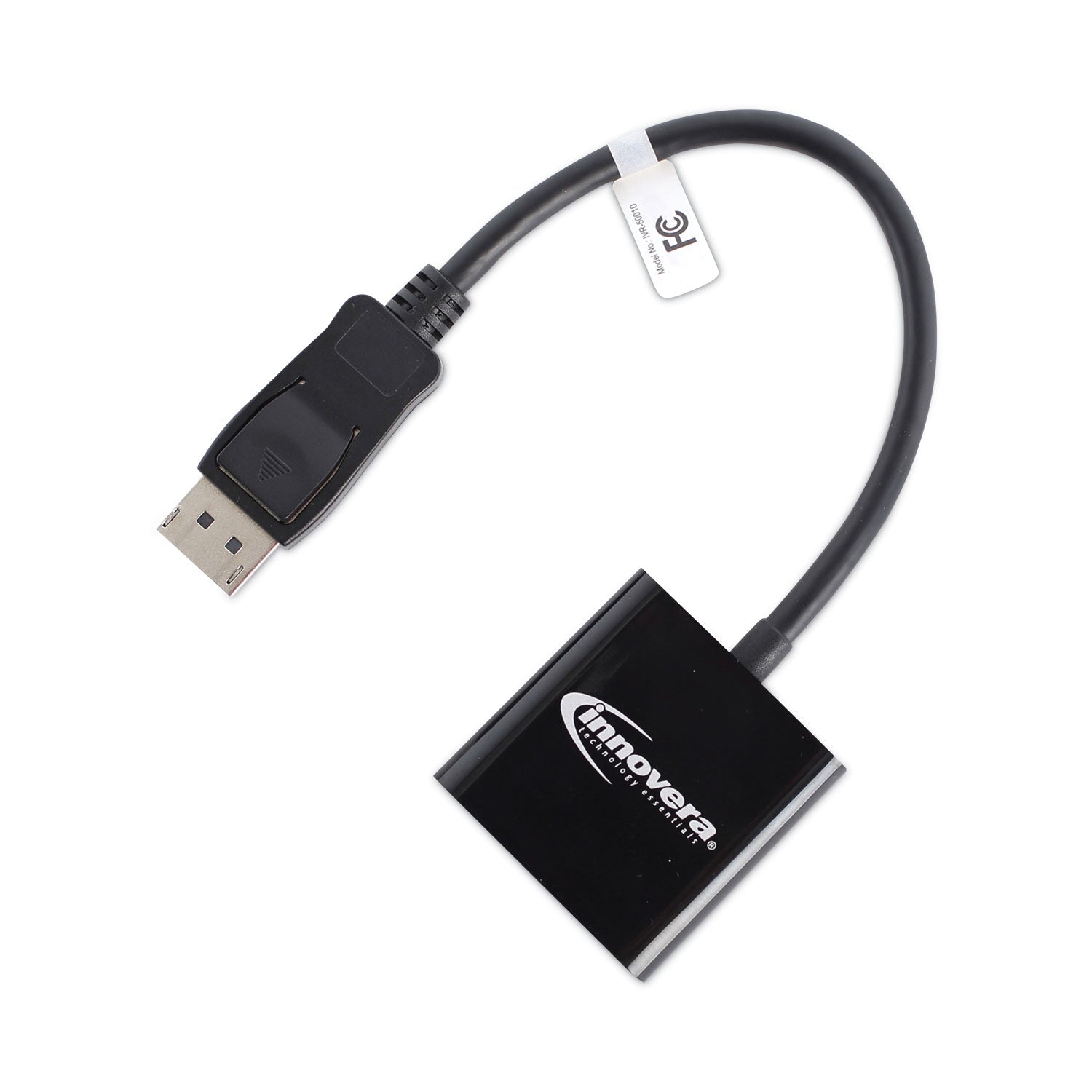 Innovera DisplayPort to VGA Adapter, 0.65 ft, Black