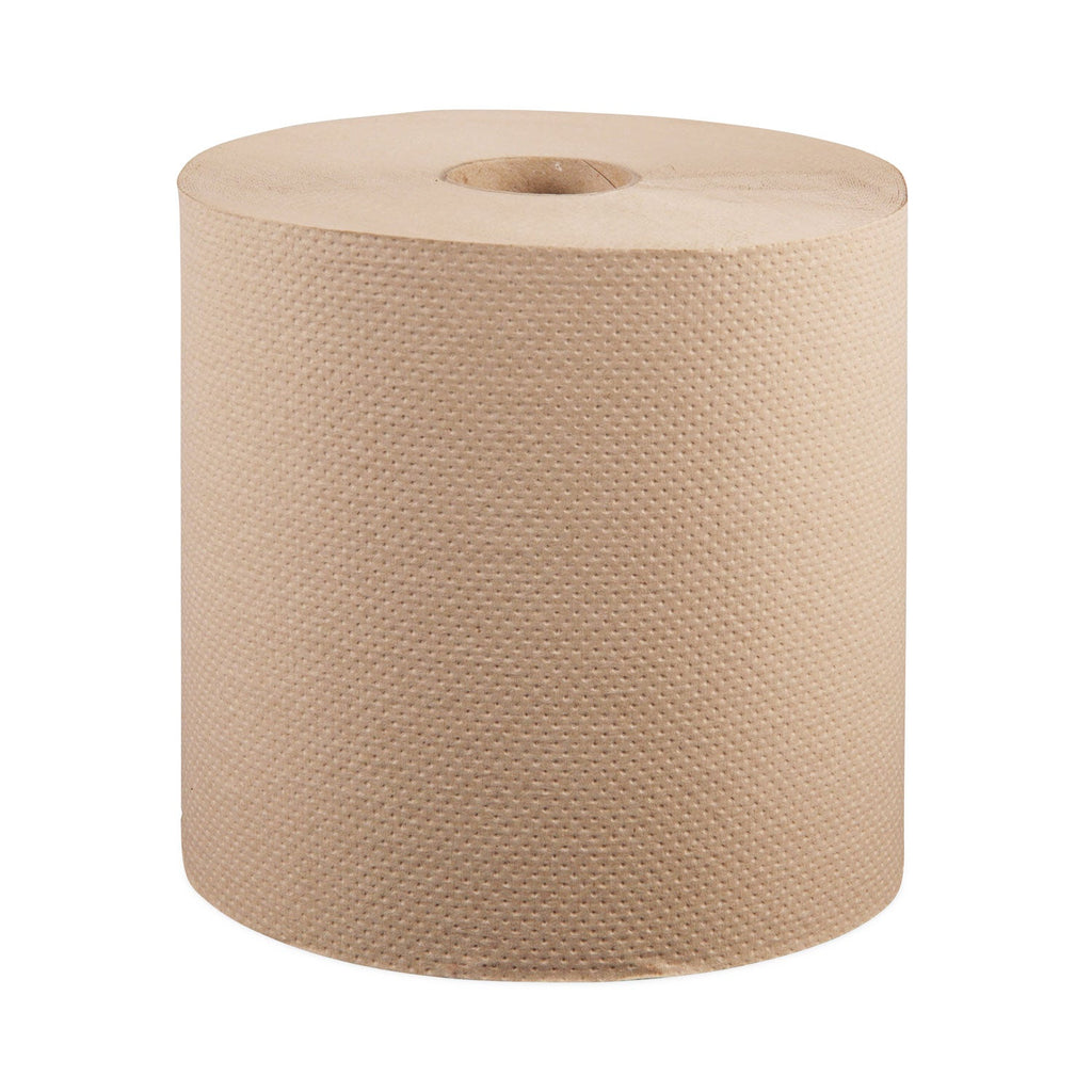 Windsoft Hardwound Roll Towels, 8 x 800 ft, Natural, 12 Rolls/Carton