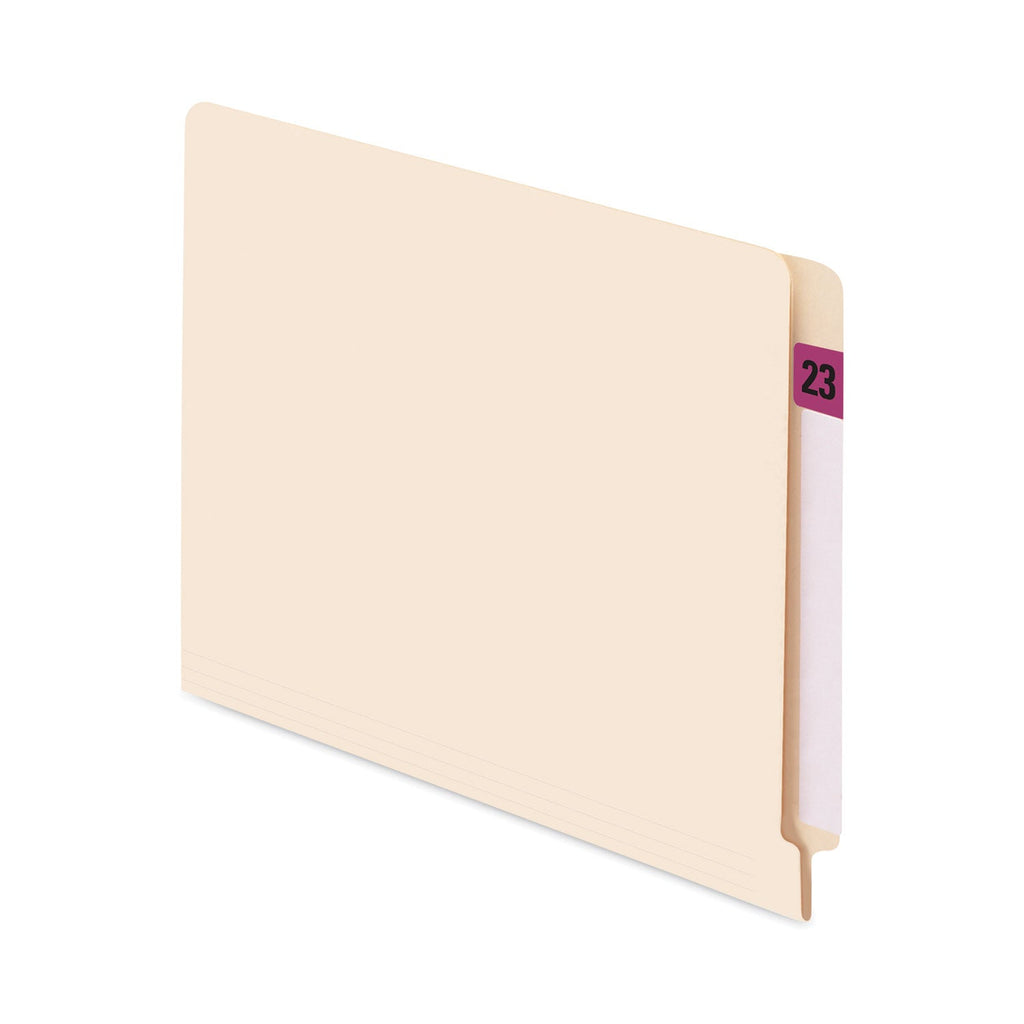 Smead Yearly End Tab File Folder Labels, 23, 0.75 x 1.5, Purple, 500 Labels/Roll