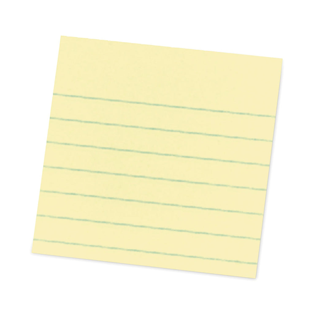 Post-it Pop-up Notes Refill, Note Ruled, 4" x 4", Canary Yellow, 90 Sheets/Pad, 5 Pads/Pack