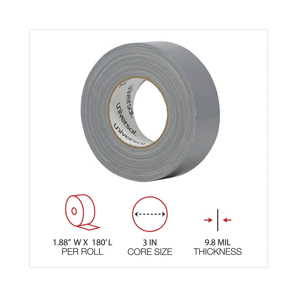 Universal General-Purpose Duct Tape, 3" Core, 1.88" x 60 yds, Silver
