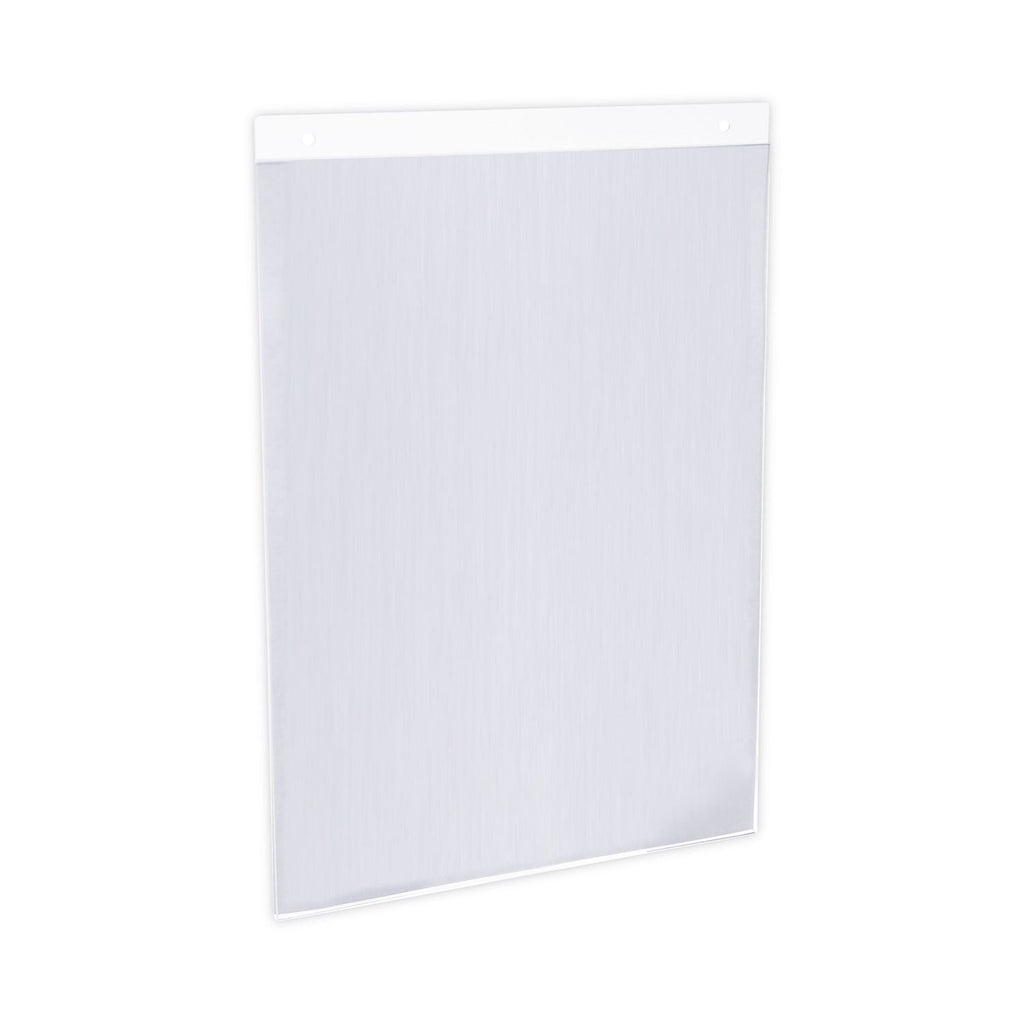 Universal Wall Mount Sign Holder, 8.5 x 11, Vertical, Clear