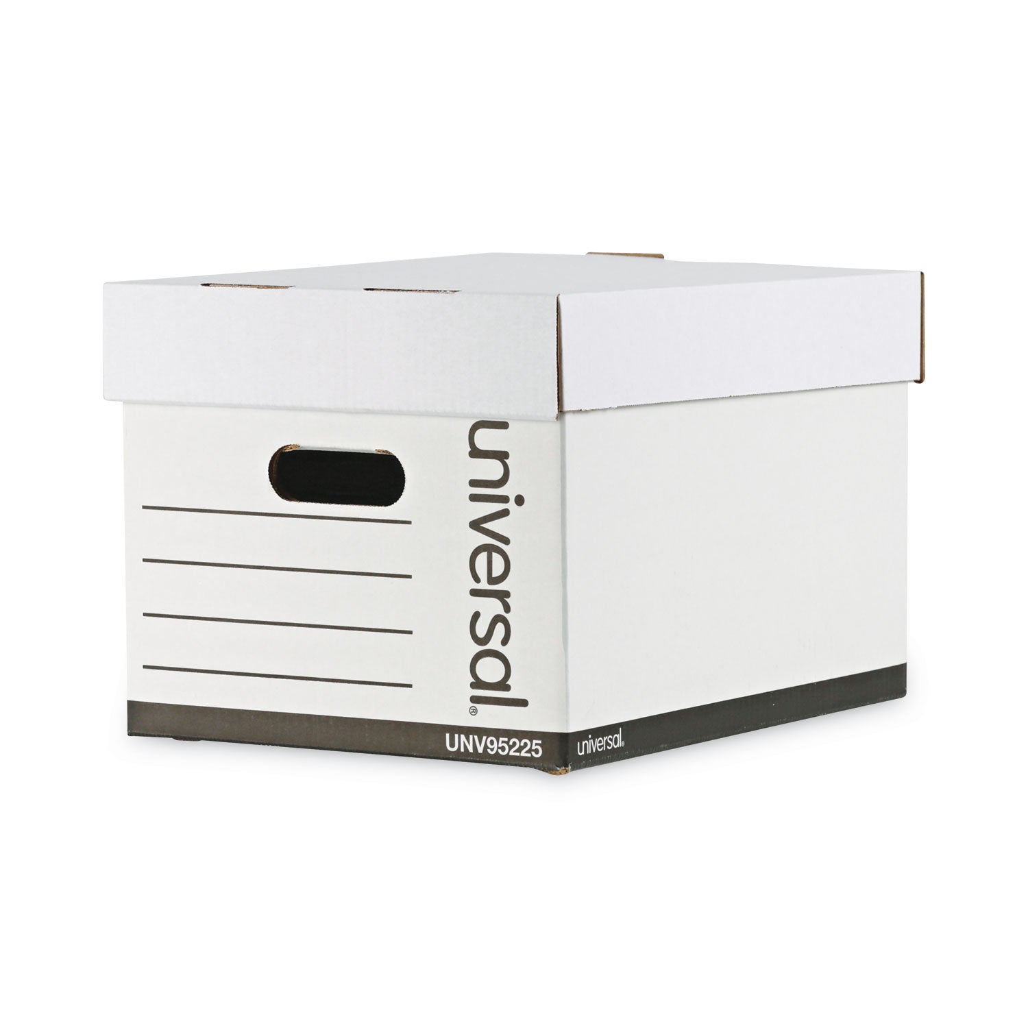 Universal Professional-Grade Heavy-Duty Storage Boxes, Letter/Legal Files, White, 12/Carton